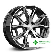 Скад Паркер R19/7.5J PCD 5x114,3 ET 39 ЦО 66,1 черный с полированной лицевой поверхностью [4290405]