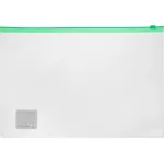 Бюрократ -BPM4AGRN (A4+, полипропилен, толщина пластика 0,15мм, молния зеленый)