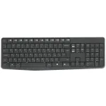 Клавиатура и мышь Logitech MK235 Wireless Keyboard and Mouse Black USB (классическая мембранная, 101кл, светодиодная, кнопок 2, 1000dpi)
