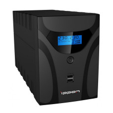 ИБП Ippon Smart Power Pro II 1200 (интерактивный, 1000ВА, 600Вт, 2xCEE 7 (евророзетка))