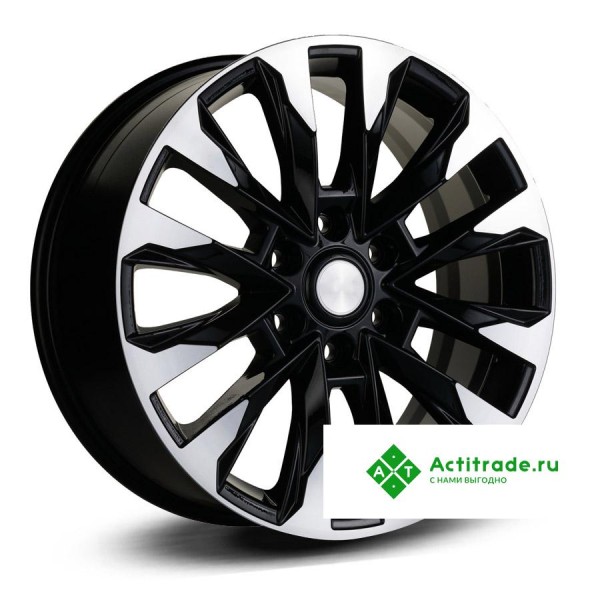 LegeArtis TY572 R18/8J PCD 6x139,7 ET 25 ЦО 106,3 черный с полированной лицевой поверхностью
