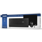 Клавиатура и мышь Sven и KB-C3800W Black USB (радиоканал, классическая мембранная, 104кл, светодиодная, кнопок 6, 1600dpi)