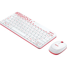 Клавиатура и мышь Logitech Wireless Combo MK240 White USB (классическая мембранная, светодиодная, кнопок 2, 1000dpi) [920-008212]