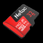 Карта памяти microSDHC 32Гб Netac (Class 10, 100Мб/с, UHS-I U1, адаптер на SD)