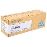 Картридж Ricoh SPC360E (голубой; 1500стр; SP C360DNw, C360SNw, C360SFNw, C361SFNw)