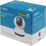 Камера видеонаблюдения TP-Link Tapo C220 (IP, внутренняя, поворотная, сферическая, 4Мп, 4-4мм, 2560x1440, 30кадр/с)