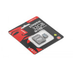 Карта памяти microSDHC 32Гб Kingston (Class 10, 100Мб/с, UHS-I U1, адаптер на SD)