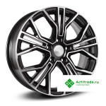 Скад Тибет R17/6.5J PCD 5x114,3 ET 50 ЦО 54,1 черный с полированной лицевой поверхностью