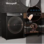 Стиральная машина Weissgauff WM 45126 Steam Direct Drive(59.5x85x44.5см, фронтальная, макс:6кг, 1200об/мин, черный)