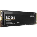 Жесткий диск SSD 250Гб Samsung 980 (M.2, 2900/1300 Мб/с, 320000 IOPS, PCI-E, для ноутбука и настольного компьютера)