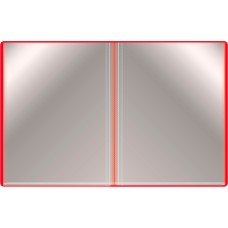 Папка Бюрократ BPV30RED (A4, пластик, толщина пластика 0,65мм, карман торцевой с бумажной вставкой, красный) [BPV30RED]