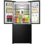 Холодильник Hisense RQ5P470SAF1 (No Frost, A+, 3-камерный, Side by Side, объем 530:331/199л, инверторный компрессор, черный)
