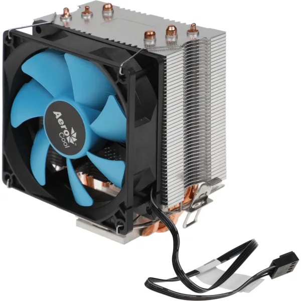 Кулер для процессора Aerocool Verkho3 (алюминий+медь, 24дБ, 90x90x25мм, 4-pin)