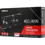 Видеокарта Radeon RX 6600 1626МГц 8Гб ASRock (PCI-E 16x 4.0, GDDR6, 128бит, 1xHDMI, 3xDP)