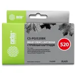Чернильный картридж Cactus CS-PGI520BK (черный пигментный; 16стр; 16мл; Pixma MP540, MP550, MP620, MP630, MP640, MP660, MP980, MP990, MX860, iP3600, iP4600, iP4700)