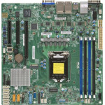 Материнская плата Supermicro X11SSH-LN4F (LGA 1151, Intel C236, 4xDDR4 DIMM, microATX, RAID SATA: 0,1,10,5)