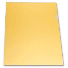 Папка-уголок Бюрократ E310/1YEL (A4, пластик, толщина пластика 0,18мм, желтый)