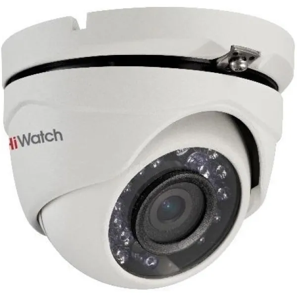 Камера видеонаблюдения HiWatch DS-T203(B) (2.8 mm) (аналоговая, купольная, уличная, 2Мп, 2.8-2.8мм, 1920x1080, 25кадр/с)