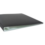 Папка Бюрократ Black&White BWBPV40BLCK (A4, пластик, толщина пластика 0,8мм, черный)