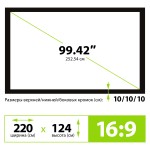 Экран Cactus FrameExpert CS-PSFRE-220X124 (настенный, 99