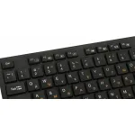 Клавиатура и мышь Oklick 240 M Multimedia Keyboard Black USB (радиоканал, классическая мембранная, 104кл, светодиодная, кнопок 4, 1600dpi)