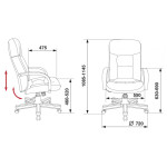 Кресло руководителя Бюрократ T-9908