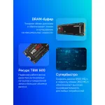 Жесткий диск SSD 1Тб Samsung 990 PRO (2280, 7450/6900 Мб/с, 1550000 IOPS, PCIe 4.0 x4 (NVMe), 1024Мб, для ноутбука и настольного компьютера)
