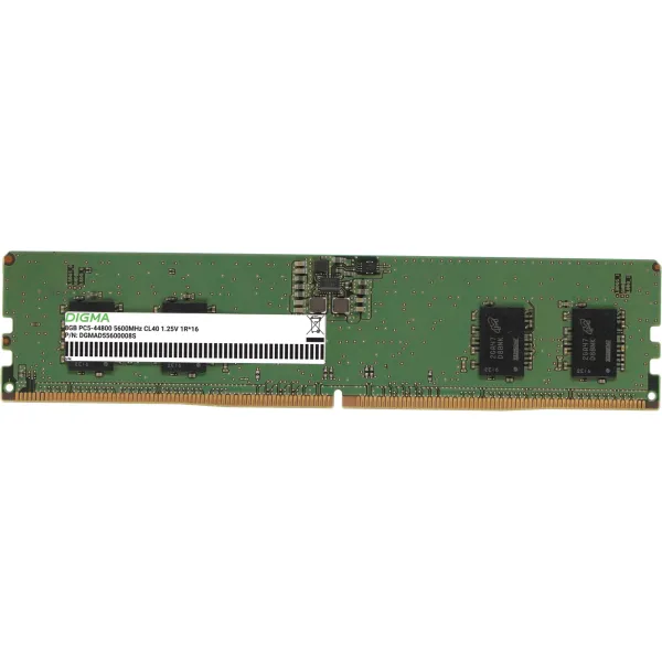 Память DIMM DDR5 8Гб 5600МГц Digma (44800Мб/с, CL40, 288-pin)