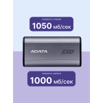 Внешний жесткий диск SSD 2Тб ADATA (1050/1000 Мб/с, USB Type-C, внешний)