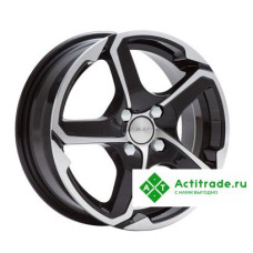 Скад Аллигатор R15/6J PCD 4x100 ET 45 ЦО 67,1 черный с полированной лицевой поверхностью [1130505]