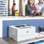 Принтер HP LaserJet Pro M404dw (лазерная, черно-белая, A4, 256Мб, 1200x1200dpi, авт.дуплекс, 80'000стр в мес, RJ-45, USB, Wi-Fi)