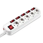Сетевой фильтр Buro 500SH-5-SW (5м, 5xEURO, 2,2кВт, 10А)