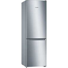 Холодильник Bosch KGN36NLEA (No Frost, E, 2-камерный, объем 305:216/89л, 60x186x66см, серебристый) [KGN36NLEA]