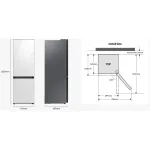 Холодильник Samsung RB34C600ESA (No Frost, 2-камерный, объем 344:230/114л, инверторный компрессор, серебристый)