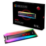 Жесткий диск SSD 512Гб ADATA Spectrix S40G (2280, 3500/2400 Мб/с, 240000 IOPS, PCI Express)