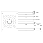 Блок питания FOXCONN FX-300S (SFX, 300Вт, 20+4 pin, 1 вентилятор)