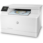 МФУ HP Color LaserJet Pro MFP M182n (цветная, A4, 256Мб, 16стр/м, 600x600dpi, 30'000стр в мес, RJ-45, USB)