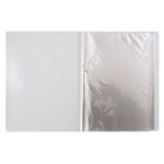 Папка Бюрократ Black&White BWBPV40BLCK (A4, пластик, толщина пластика 0,8мм, черный)