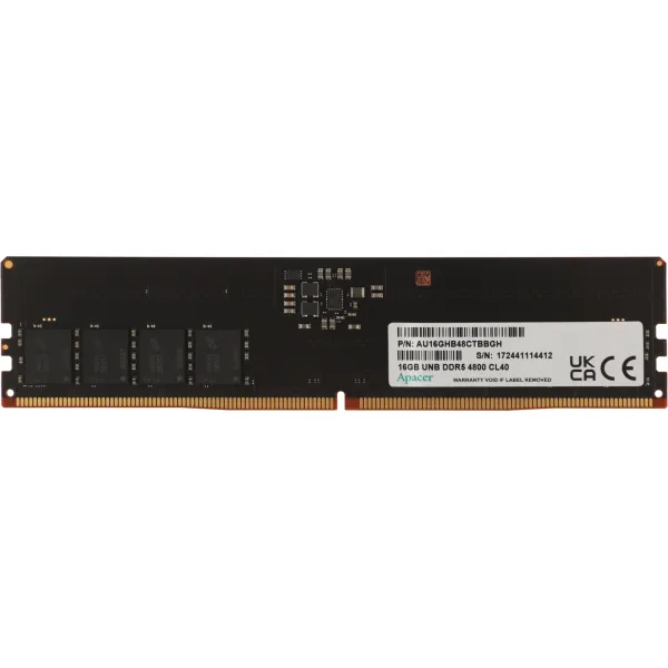 Память DIMM DDR5 16Гб 4800МГц APACER (38400Мб/с, CL40, 288-pin)