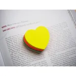 Блок самоклеящийся Hopax 21356 (бумага, сердце, 64x67мм, 250листов, 70г/м2, 5цветов)