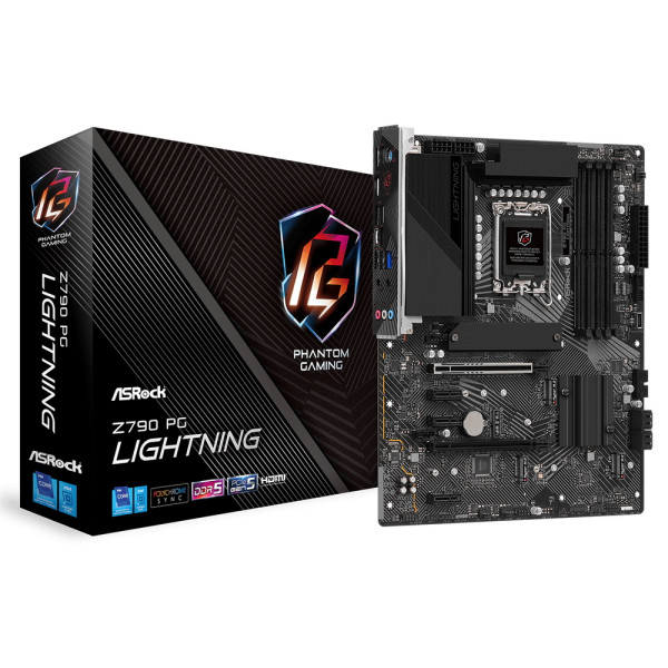 Материнская плата ASRock Z790 PG LIGHTNING (LGA1700, Intel Z790, 4xDDR5 DIMM, ATX, RAID SATA: 0,1,5,10)