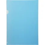 Папка-уголок Бюрократ EE310/1BLU (A4, пластик, толщина пластика 0,15мм, синий)