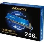Жесткий диск SSD 256Гб ADATA Legend 710 (M.2, 2100/1000 Мб/с, 130000 IOPS, PCI-E X4)