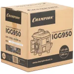 Электрогенератор Champion IGG950 (бензиновый, однофазный, пуск ручной, 0,9/0,8кВт, непр.работа 5ч)