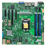 Материнская плата Supermicro X12STL-F (LGA1200, Intel C252, 4xDDR4 DIMM, mATX, RAID SATA: 0,1,10,5)