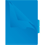 Папка-уголок Бюрократ -E356BLUE (A4, пластик, толщина пластика 0,15мм, вкладышей 3, синий)