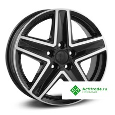 N2O V2237 R16/6.5J PCD 5x130 ET 55 ЦО 78,1 черный с полированной лицевой поверхностью