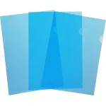 Папка-уголок Бюрократ EE310/1BLU (A4, пластик, толщина пластика 0,15мм, синий)