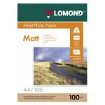 Фотобумага Lomond 0102002 (A4, 100г/м2, для струйной печати, двусторонняя, матовая, 100л)