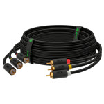 Кабель Greenconnect (3 x RCA (m), 3 x RCA (f))